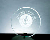 Beveled Circle with Aluminum Pole