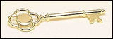 Goldtone plated key