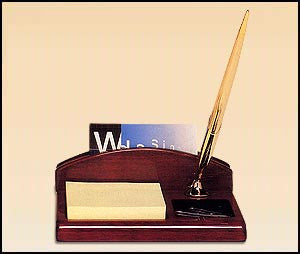 Rosewood desk organizer