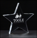 Star acrylic paperweight