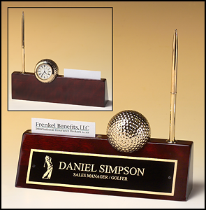 Golfball desk clock