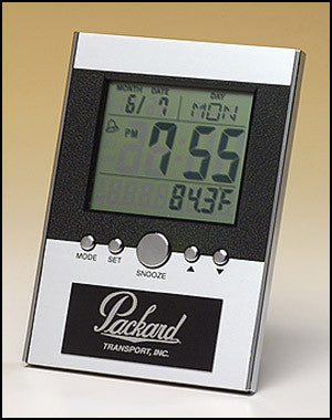 Multi-function clock with large LCD screen