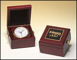 Mahogany Finish Executive clock in case