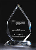 Flame Series Crystal Award