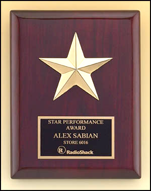 Rosewood Star Plaque