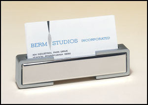 Silver plated business card holder