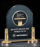 Acrylic Award with CAM Medallion on Brass Base