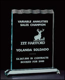 Tidal Series Acrylic Award on acrylic base vertical