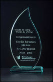 Flame Series Acrylic Award on acrylic base