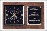 American walnut wall clock vertical/horizontal