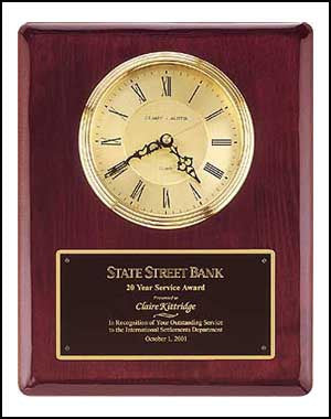 Rosewood Piano Finish vertical wall clock