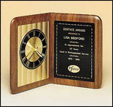 American Walnut Book Clock with diamond cut