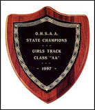 American Walnut Shield Plaque small
