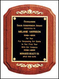 American Walnut Plaque with straight border