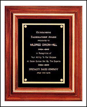 Walnut Plaque Trilogy – Traditions Engraving