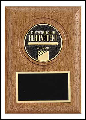 American Walnut Plaque with CAM Medallion small