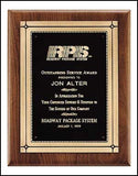 American Walnut Plaque with Phoenix casting with straight edges