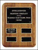 American walnut quarterly award perpetual plaque