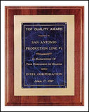American Walnut Sapphire Marble Plaque
