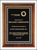 American Walnut Plaque with straight black border