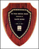 American Walnut Shield Plaque large
