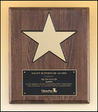 Walnut Stained Star Plaque