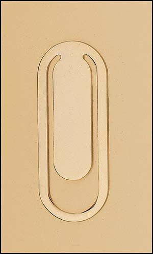 Gold plated bookmark