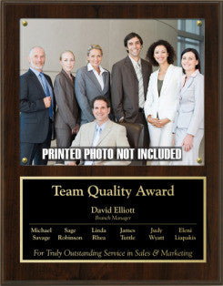 Picture Plaque Walnut Finish