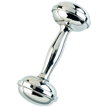 Pewter Dumbbell Rattle
